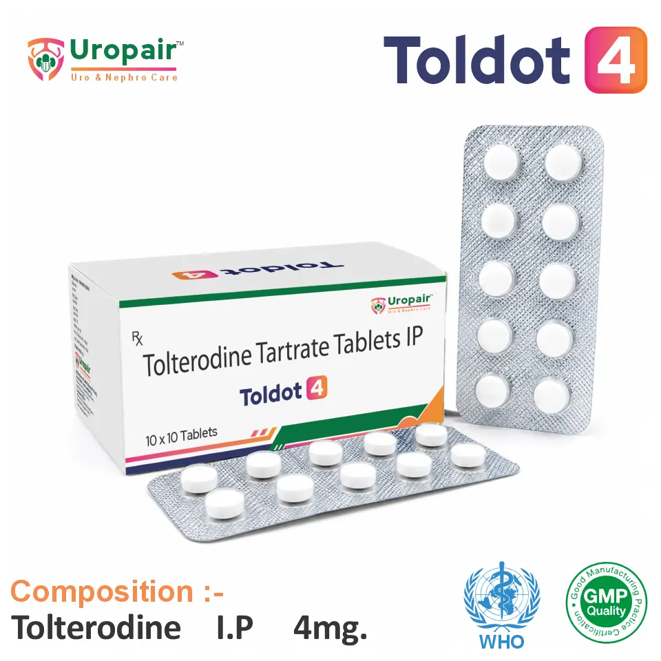 Tolterodine 4mg Tablet PCD Pharma Franchise